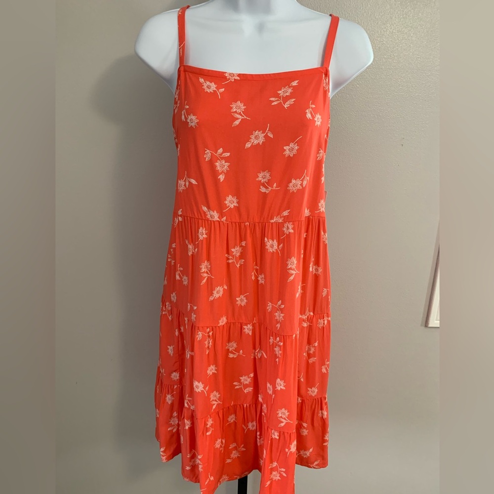 NWT Old Navy Orange/Red Floral Dress